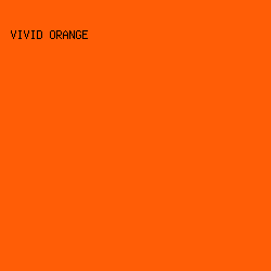 FF5D06 - Vivid Orange color image preview