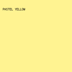FFF391 - Pastel Yellow color image preview
