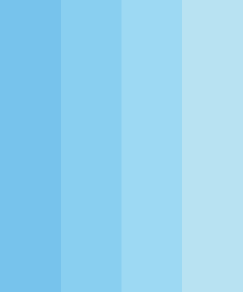 Blue Hues Color Palette, Blue Color Combination - Baby Blue And