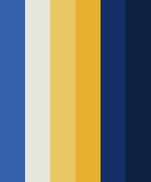 blue and yellow  Color Palette Ideas