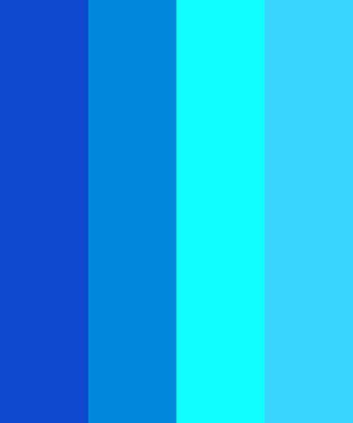 Color Palette #2338  Aqua color palette, Blue colour palette