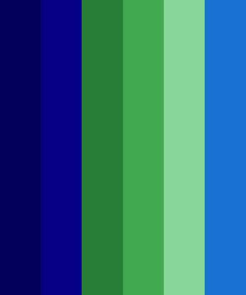 blue green color palette