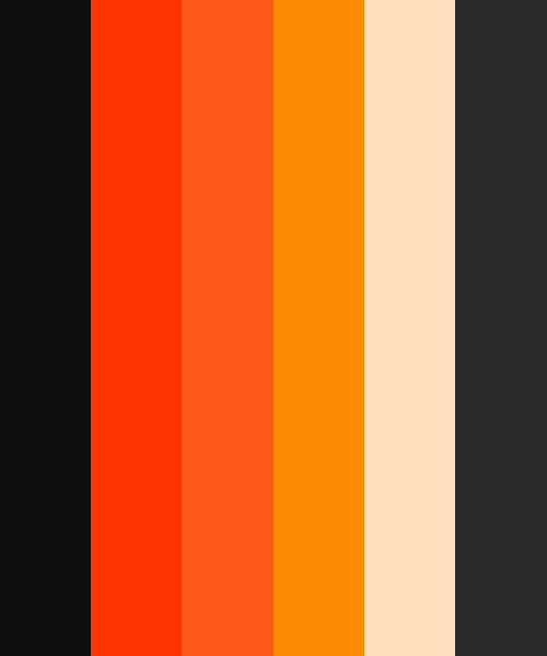 bright neon orange color