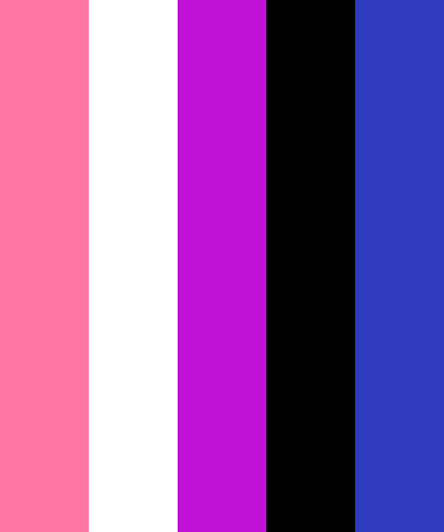 Genderfluidity Pride Flag Colors Color Scheme » Black » SchemeColor.com