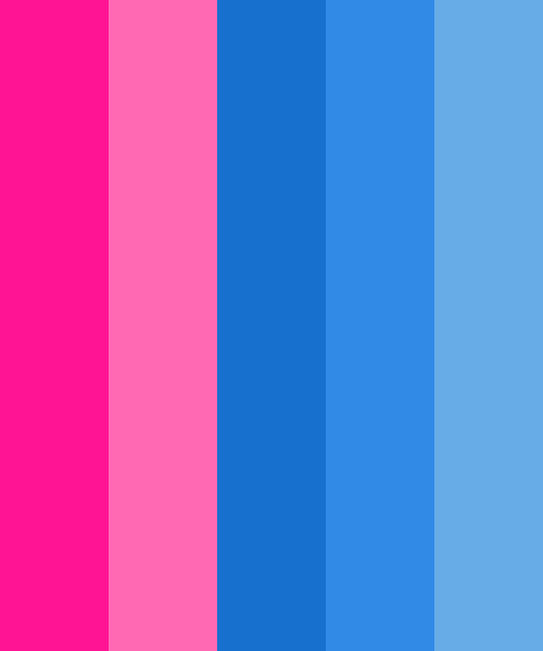 hot pink and blue color