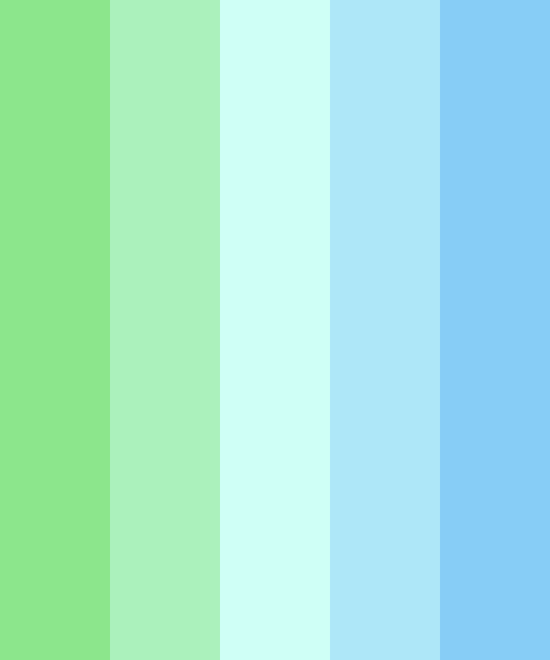 bluish green color chart