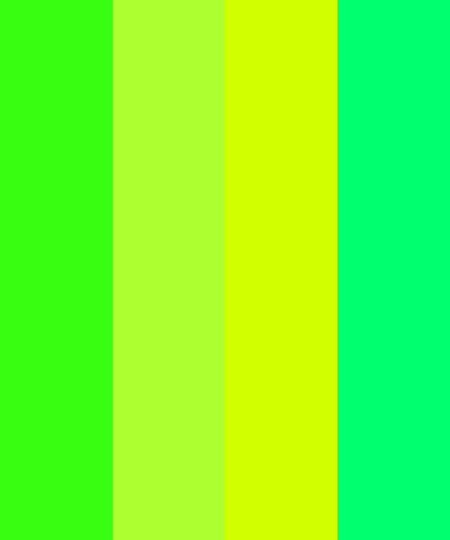Bright Neon Greens Color Scheme » Bright » SchemeColor.com