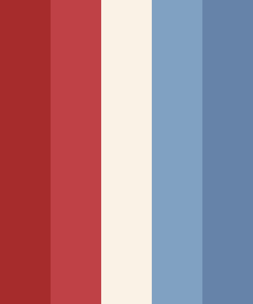 Vintage Red, White & Blue Color Scheme » Blue » SchemeColor.com