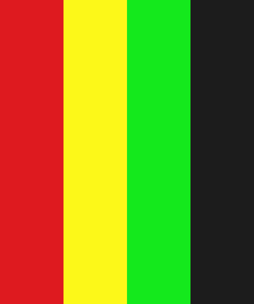 Red, Yellow, Green & Black Color Scheme » Black » 