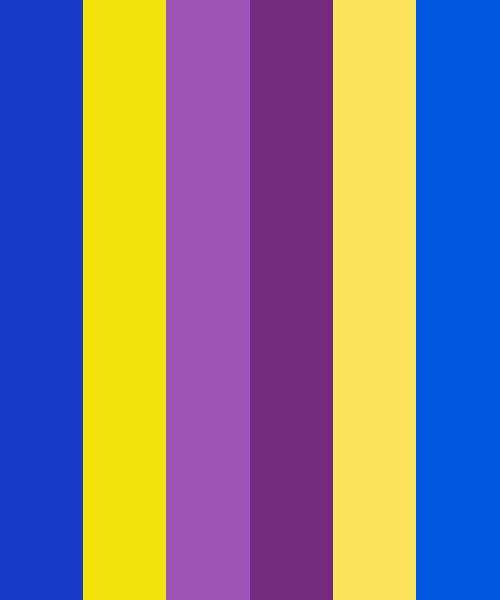 Classic Blue Purple Yellow Color Scheme Blue Schemecolor Com
