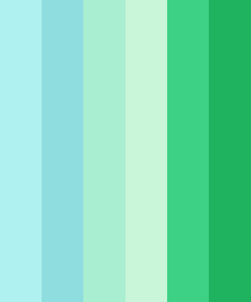 Pale Mint, Blue & Green Color Scheme » Blue » SchemeColor.com