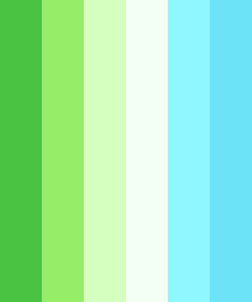 Peppermint Fresh Color Scheme » Blue » SchemeColor.com