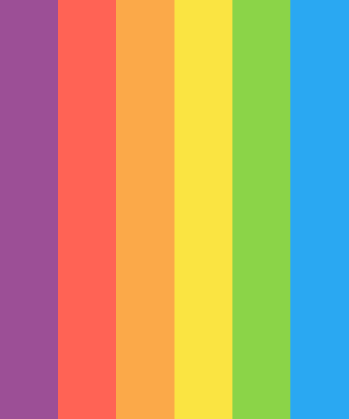 Rainbow Gradient Color Scheme » Blue » 