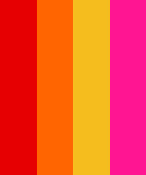 Red Pink And Orange Color Scheme Bright