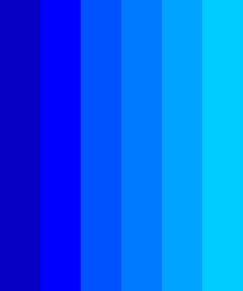 20 Shades Of Blue Color Palette #84A6DF #5084CC #3E67BF #404EB8 #393196 Hex