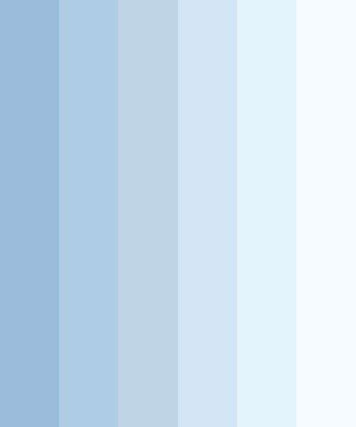 light Blue to White Color Palette