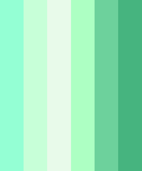 Mint Green Shades Color Scheme » Green » SchemeColor.com