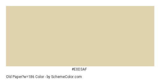 Old Paper Color Scheme Cream SchemeColor