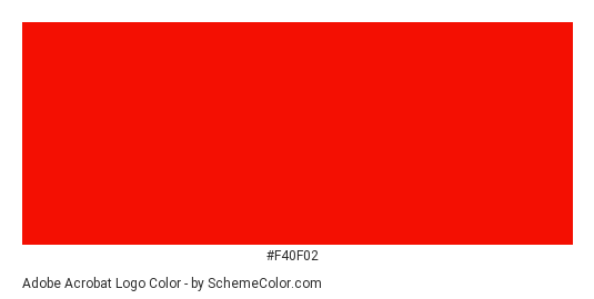 Adobe Acrobat Color Scheme » and Logo »
