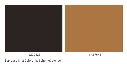Espresso color hex code is #3C2218