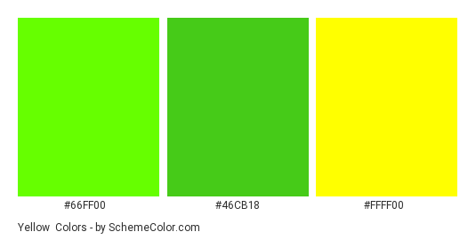 Yellow Neon Green Color Scheme Bright Schemecolor Com