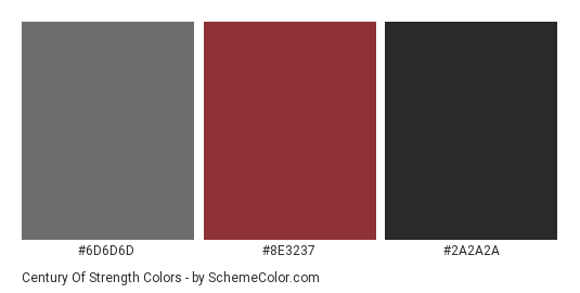 Century Of Strength Color Scheme » Black » SchemeColor.com