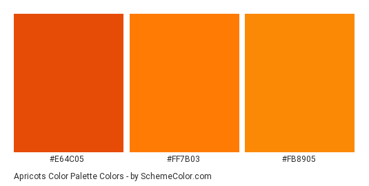 Apricots Color Palette Color Scheme » Image » SchemeColor.com