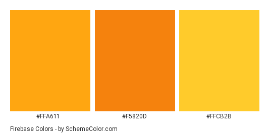 Firebase Color Scheme » Brand and Logo » SchemeColor.com