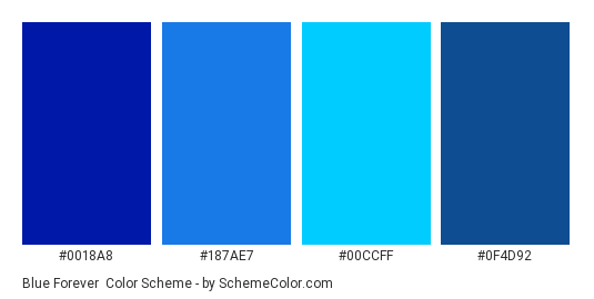 Blue Forever Color Scheme » Blue » SchemeColor.com