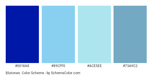 Blutones Color Scheme » Blue » SchemeColor.com