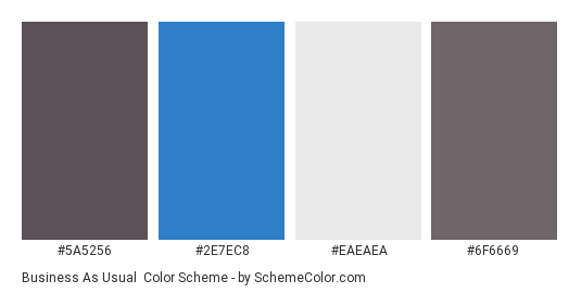 Business As Usual Color Scheme » Blue » SchemeColor.com
