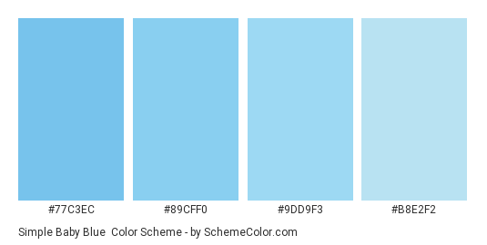 Simple Baby Blue Color Scheme » Blue » SchemeColor.com