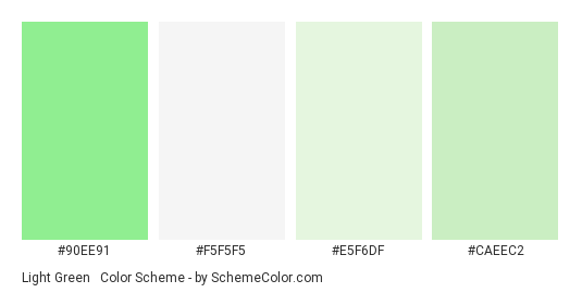 Light Green & White Color Scheme » Green » SchemeColor.com