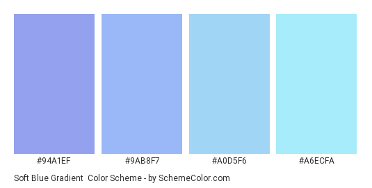Soft Blue Gradient Color Scheme » Blue » SchemeColor.com