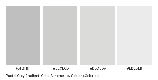 Pastel Grey Gradient Color Scheme » Gray » SchemeColor.com