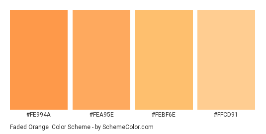 Faded Orange Color Scheme » Monochromatic » SchemeColor.com