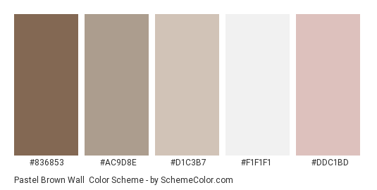Pastel Brown Wall Color Scheme Brown