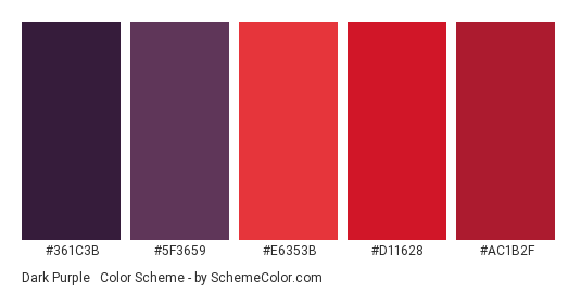 Dark Purple And Red Color Scheme Purple