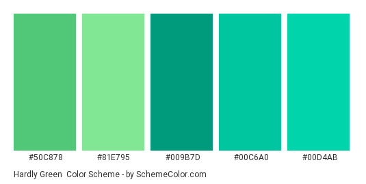 Hardly Green Color Scheme » Green » SchemeColor.com