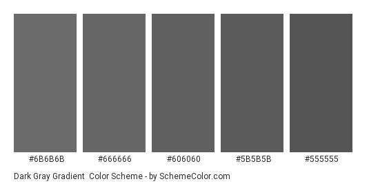 Dark Gray Gradient Color Scheme » Gray » SchemeColor.com