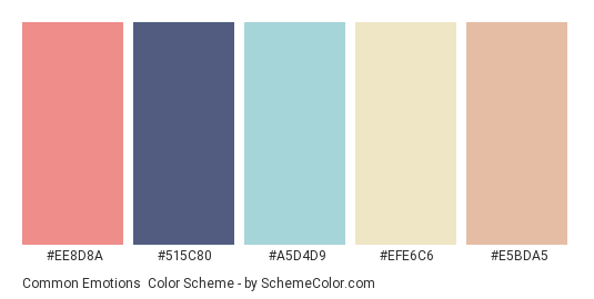 Common Emotions Color Scheme » Blue » SchemeColor.com