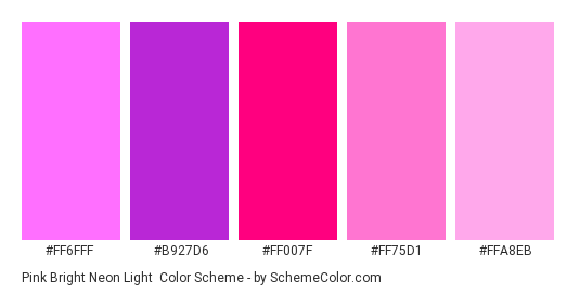 Bright Neon Purple Color Scheme » Bright »