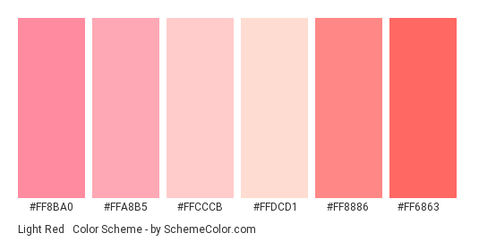 Light Red & Pink Scheme » Pink » SchemeColor.com