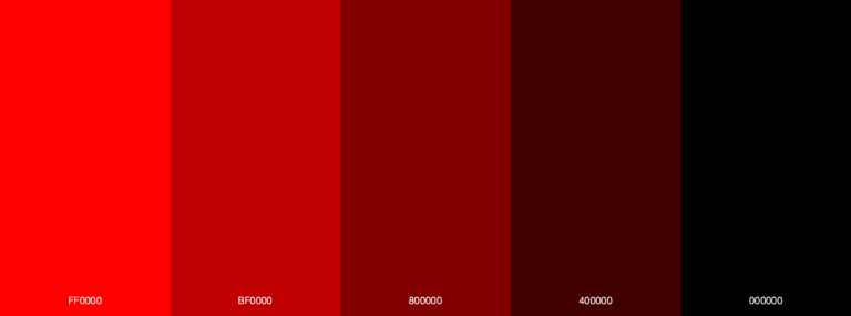 22 Attractive Red Monochromatic Color Palettes » Blog » SchemeColor.com