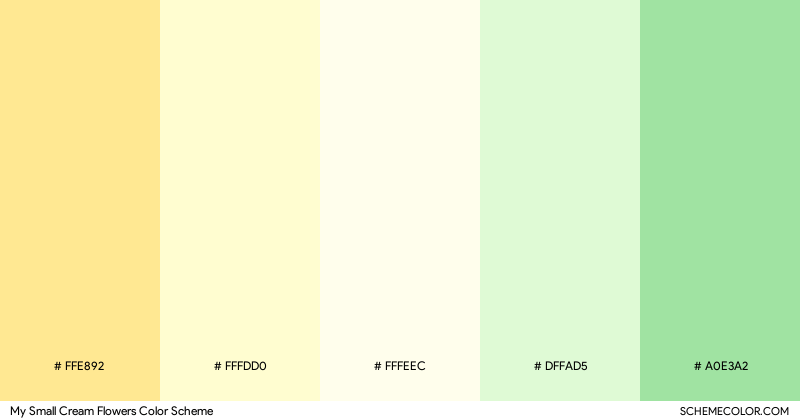 Cream Colour Chart
